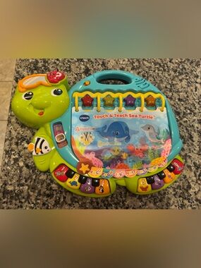 Vtech Touch & Teach Sea Turtle Learning Toy - Green/Teal